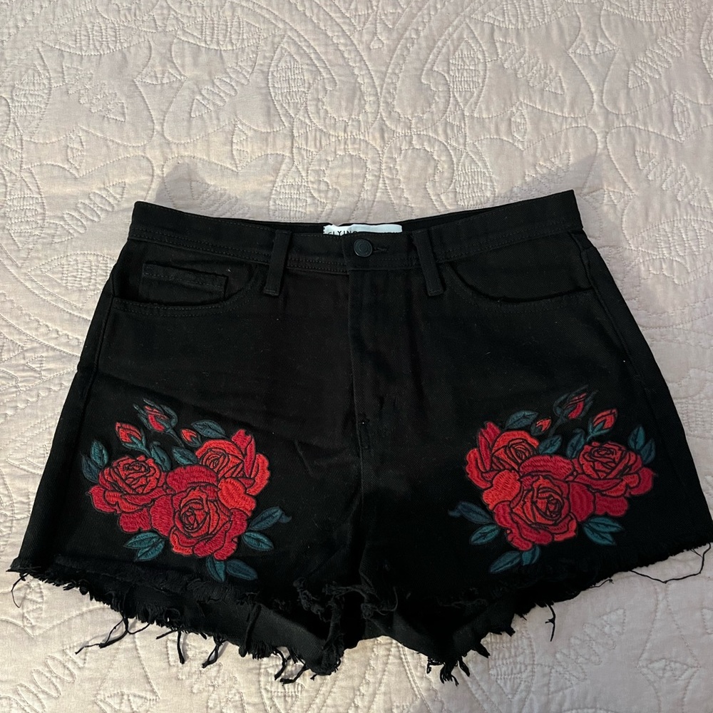 Flying Monkey Embroidered Short